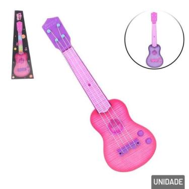 Imagem de Violão Musical de Plástico Infantil Luzes e Som - Tudo em Caixa - Gené