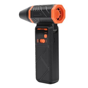 Imagem de Generic Espanador de Ar Elétrico, Ventilador Turbo de Alta Velocidade de 130000 RPM Com Luz LED e Bateria de 4000 MAh, para Teclado de Computador, Carro, Escritório, Dispositivos (Laranja)
