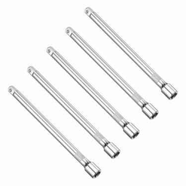 Imagem de HARFINGTON 5 peças de barra de extensão de soquete 1/5.1 cm Drive 25.4 cm barras de extensão de comprimento, chave catraca de impacto, ferramenta adaptadora para soquetes de porca de eixo de