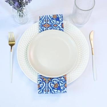 Imagem de Kit 2 Guardanapos Piquenique 35x35cm Microfibra Xadrez Azul