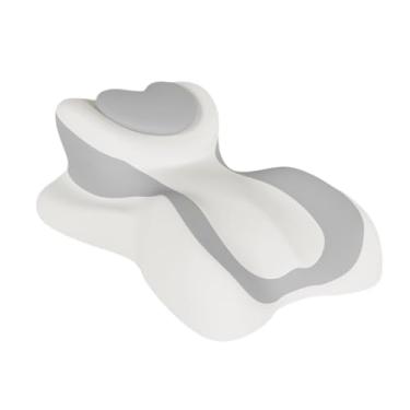 Imagem de IEUDNS Travesseiro de espuma viscoelástica em formato de cunha para apoio pernas e costas, ideal para uso em casa, Cinza Claro