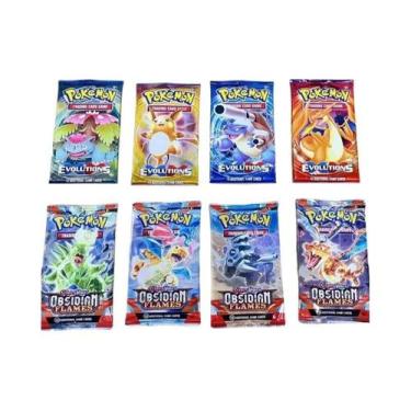 Imagem de Cartas Pokémon Em Inglês Vmax GX Mega Evoluções 4/8 Pacote Booster Bri