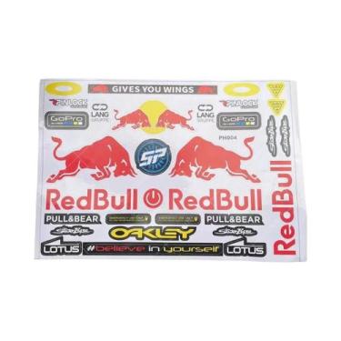 Imagem de Kit de decalque para capacete de adesivos de motocicleta com logotipo 