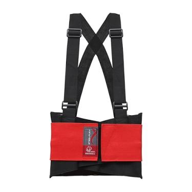 Imagem de Cinta Ergonômica Refletiva Vermelha Steelflex Para Prevenção de Lesões na Coluna STF ERCE9030 - G