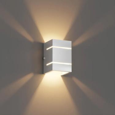 Imagem de Arandela Externa Facho Alumíni - Branco / Branco Frio Bivolt