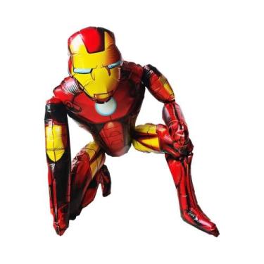 Imagem de Suporte De Balão 3D Do Homem-Aranha E Homem De Ferro Para Decoração De