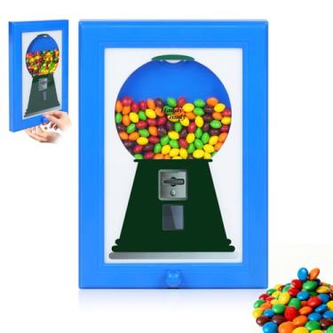 Imagem de Porta-doces para pendurar quadros - Máquina de chiclete em uma moldura, dispensador de doces de parede perfeito para doces e nozes, presente de aniversário e Natal para todas as idades, grande 30,5 cm