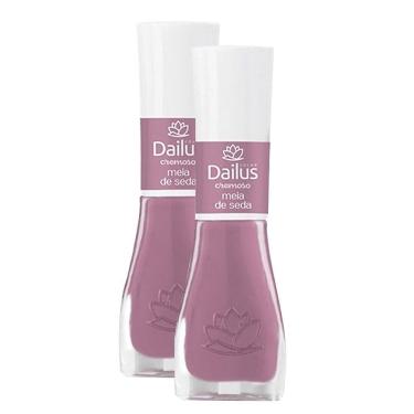 Imagem de Kit 2 Esmalte Dailus Color Cor Meia de Seda com 8ml