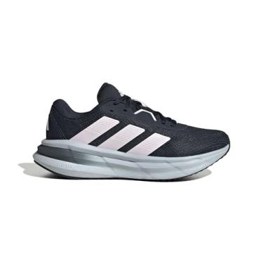 Imagem de Tênis Adidas Feminino Galaxy 7, Marinho com Rosa e Cinza, Corrida, Cabedal Têxtil, Cloudfoam (BR, Adulto, Numérico, M, 37)