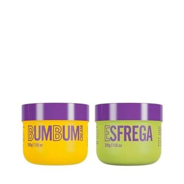 Imagem de Kit Bumbum Cream e Esfrega, Cuidado Corporal, Creme Antiscelulite e Esfoliante Corporal, 200g Cada, 2 x 200g, combo, do mercado, Beleza Brasileira.