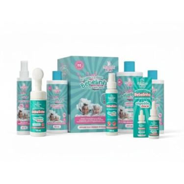 Imagem de Kit Cosmético Infantil, Shampoo+ condicionador+ sabonete líquido+ colônia (Meu Primeiro Skincare Infantil (Algodão Doce) – Mousse + Spray + Sérum