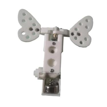 Imagem de CarpNettore Borboleta Mecânica com Abertura E Fechamento Automático Asas, Motor de Festa, Branco, Tamanho real