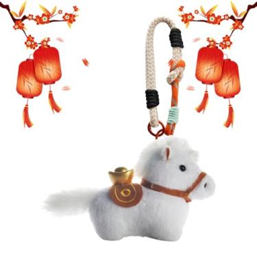 Imagem de Cavalo de Pelúcia - Pendente de Boneca Cavalo Macia,com Chaveiro de Pelúcia e Cordão | para Adultos e Crianças Aniversário Natal Ano Novo 2026 Festa Mochila