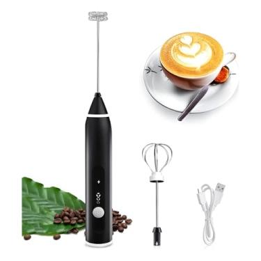 Imagem de Mini Mixer Portátil Misturador de Bebidas Recarregável USB Espumador de Leite Batedor de Ovos Cozinha Cafe Multiuso Sem Fio Premium