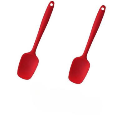 Imagem de Espátula de Silicone Pão Duro Multiuso 27cm | Utensílio de Cozinha Antiaderente Resistente para Bolo e Raspagem(2Peças)