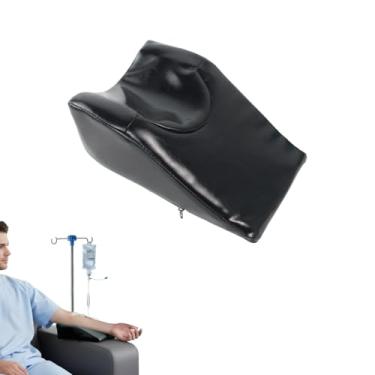 Imagem de Travesseiro de apoio de braço Iv, travesseiro ergonômico macio para apoio de braço, travesseiros de braço de espuma de alta densidade, material de couro impermeável, para infusão intravenosa e punção
