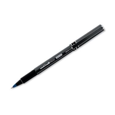 Imagem de Uni-ball Caneta esferográfica Micro Deluxe UB155 ultrafina 0,5 mm ponta 0,2 mm linha azul Ref UB155BLU [pacote 12]