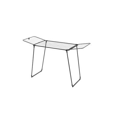 Imagem de Brabantia Estante de secagem Hangon, 18 m (preto fosco), escorredor de roupas de grande capacidade para até uma carga completa na máquina, suporte de lavanderia dobrável para itens grandes e pequenos