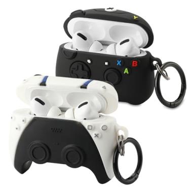 Imagem de [2Pac] Capa compatível com Airpods Pro 3 (2025), lindas capas protetoras de silicone macio para Apple AirPods Pro 3ª geração, capa para Airpod Pro 3 com chaveiro para homens/meninos