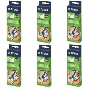 Imagem de Refil De Pad Para Pintura Deck Madeira Verniz | Atlas | Kit 06 Un