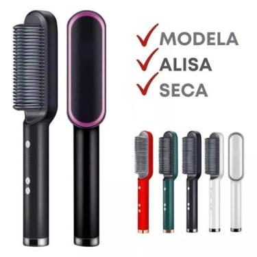 Imagem de Escova Eletrica Profissional Preta 5 Em 1 Bivolt 110/220V Alisadora Pr