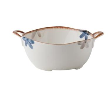 Imagem de Tigelas de sopa resistentes de 20 cm com alças seguras para forno, tigelas de sopa de cebola francesa, tigelas de macarrão profundas resistentes ao calor para família, utensílios de jantar para