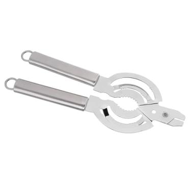 Imagem de GLOGLOW Abridor de Latas Multifuncional de Aço Inoxidável, Removedor de Tampa de Jarra de Fácil Aderência para Uso Em Cozinha, Design Portátil para Casa, Restaurante e Mais Ferramentas de Cozinha