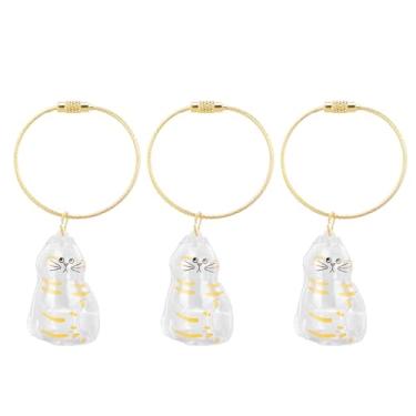 Imagem de Brrnoo Chaveiro de Lembrança de Pele de Animal de Estimação Transparente de 3 Peças, Tampa de Encaixe Segura para Pingente de Lembrança Memorial de Cabelo de Cachorro de Gato, Com (Tipo 2)