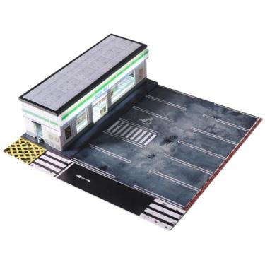 Imagem de G-FANS 1/64 Scale Parking Garage Diorama with LED Lights, Display Case for Hot Mini Wheels GT Matchbox 1:64 Diecast Model Cars, Collection Storage Box (Haven Mart)