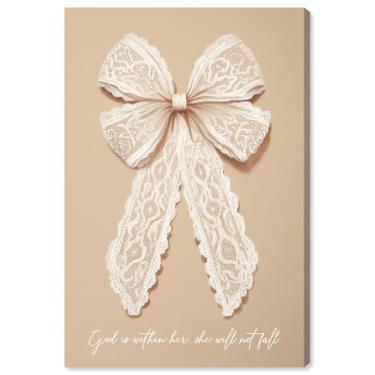 Imagem de God is with Her Lace Canvas Print Jesus Wall Art por Art Remedy, Gallery Wrapped, 16 x 24