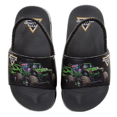 Imagem de Josmo Sandálias deslizantes de personagens meninos Carros Relâmpago McQueen Mickey Mouse Minions Sonic the Hedgehog Homem-Aranha e Monster Jam slip-on bico aberto verão praia piscina sapatos tamanhos