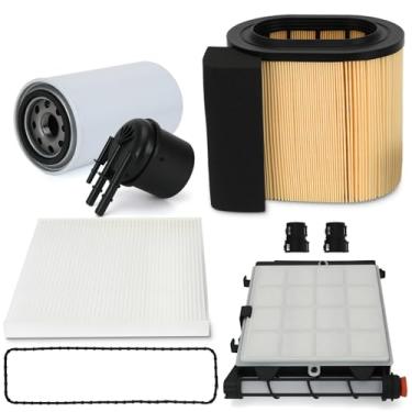 Imagem de Kit combo de filtro diesel filtro de combustível DFD4625 + filtro de óleo D6128 + filtro de ar DPA10580 + filtro de ar de cabine D3806 para Ford 6.7L Powerstroke F250 F350 F450 2017 2018 2019