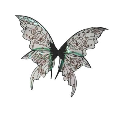 Imagem de Hailong Ming Asas de Fada, Asas de Borboleta para Mulheres Adultas, Ideais para Apresentações de Palco E Festas, Preto