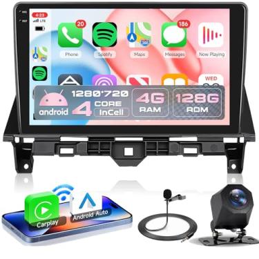 Imagem de Rádio estéreo automotivo 4 núcleos 4G + 128G Android 15 para Honda Accord 2008 – 2013, Rimoody Wireless Carplay Andorid, conexão com espelho automático, tela sensível ao toque, GPS WiFi, Bluetooth
