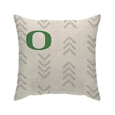 Imagem de Pegasus Sports Almofada decorativa com marca de palavras da equipe NCAA - Oregon Ducks