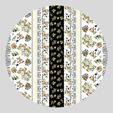 Imagem de Toalha de Mesa Redonda de Plástico Térmico Ø 1,40 Metro com Acabamento (FAZENDINHA)