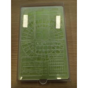 Imagem de Conjunto de estêncil e suporte de notas adesivas de 12,7 cm x 20,3 cm com 5 estênceis de agenda de diário e 100 estênceis de acrílico para caderno A5, porta-notas, modelos faça você mesmo, organizador