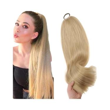 Imagem de Peruca De Rabo De Cavalo Sintética Longa E Lisa De 18 a 32 Polegadas C