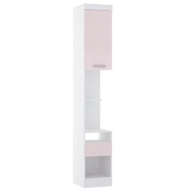 Imagem de Mesa de Cabeceira Alta 38cm 1 Porta e 1 Gaveta Alpes Luciane Móveis, B