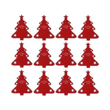 Imagem de 12 Peças De Suporte Para Talheres Em Feltro Em Forma De Árvore De Nata