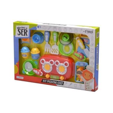 Imagem de Brinquedo Infantil Brincando de Ser Kit Pequeno Chef Com Acessórios Mu