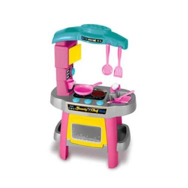 Imagem de Kit Cozinha Infantil Beauty Chef  Com Acessórios Rosa - Maral