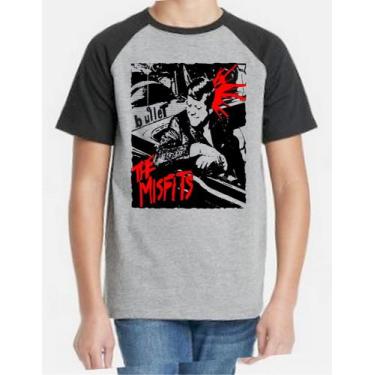 Imagem de Camiseta Infantil Misfits - Bullet - Alternativo Basico, Cinza / 12