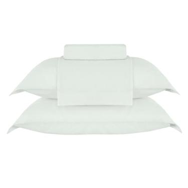 Imagem de Buddemeyer Jogo de Cama Casal Soft Cotton 100% Algodão Verde 4 Peças