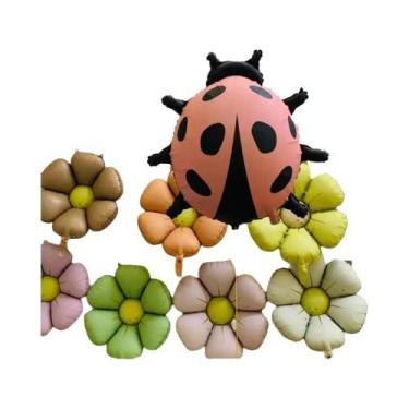 Imagem de Balão De Alumínio Em Forma De Joaninha Fosca Para Festa De Aniversário