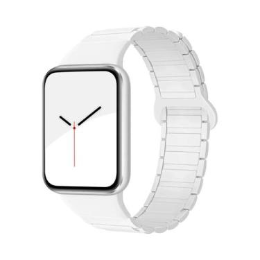 Imagem de Pulseira Magnética De Silicone Para Xiaomi MiBand 8 pro 9 pro Redmi Wa