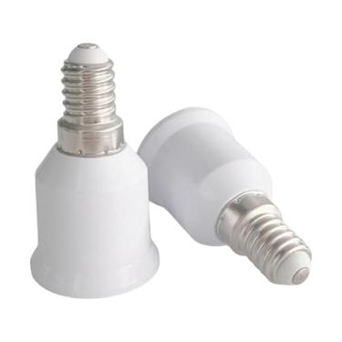 Imagem de Gralara Conjunto de 2 Adaptadores de Lâmpada E14 para E27, Conversores de Soquete de Lâmpada Resistentes