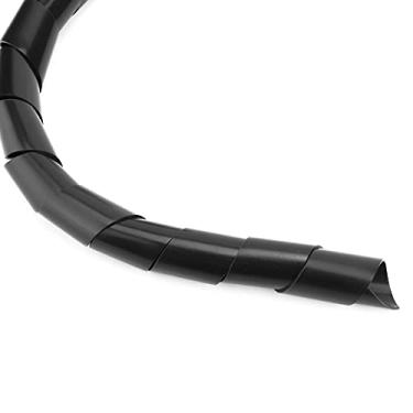 Imagem de Acouto 2 Pacotes de Protetores de Fio Em Espiral PP, Mangas de Cabo, 12 Mm - Não, Alta Temperatura e - Design (Diâmetro preto 25mm)