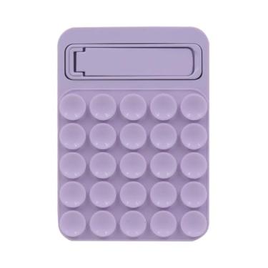 Imagem de 1 alça de telefone 2 em 1 com ventosa de sucção, suporte adesivo de silicone com suporte dobrável, suporte universal de mãos livres para TikTok e selfies, acessório de viagem portátil para academia e