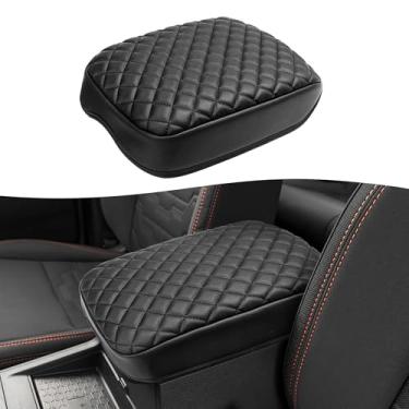 Imagem de KBH Capa de apoio de braço para console central para Nissan Frontier 2022 2023 2024 2025, protetor de tampa do console médio, couro de vinil, antiarranhões, preto